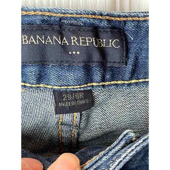 Banana Republic Factory Cropped Cuffed Jeans Size 29/8R - Picture 7 of 9